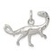 Sterling Silver Raptor Charm Pendant Dinosaur Jewelry 20mm x 24mm